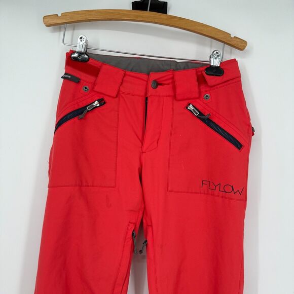 Flylow Snow Snowboard Ski Pants Intuitive Fabric 2 Layers Pink Red Women XS - Picture 2 of 16